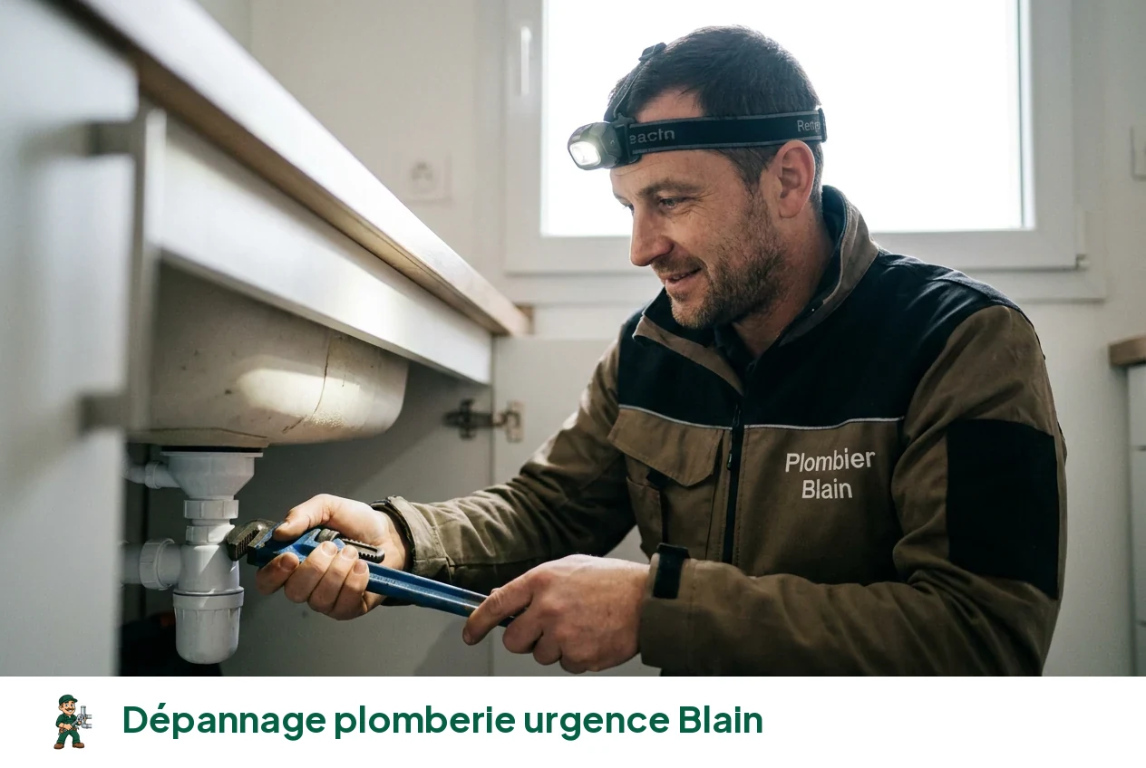 Dépannage plomberie urgence à Blain