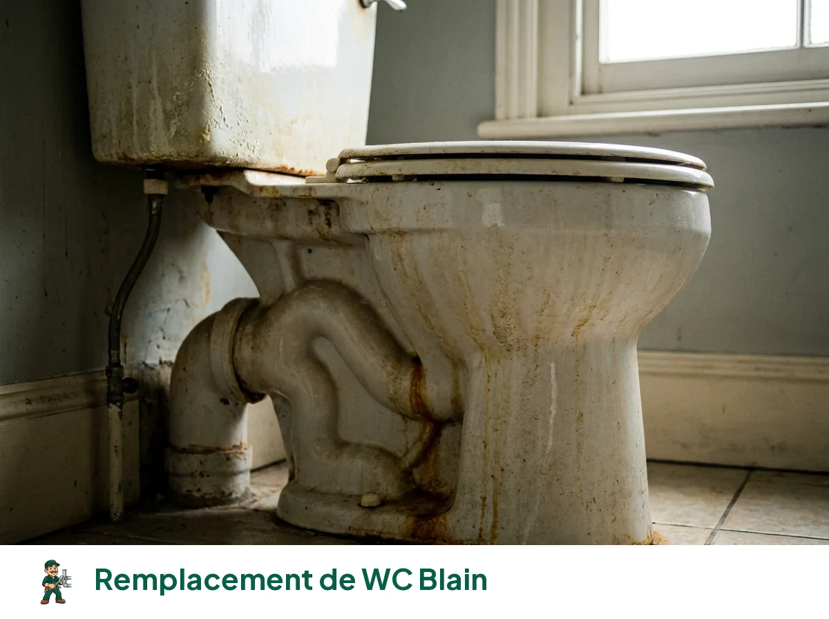 Remplacement de WC à Blain