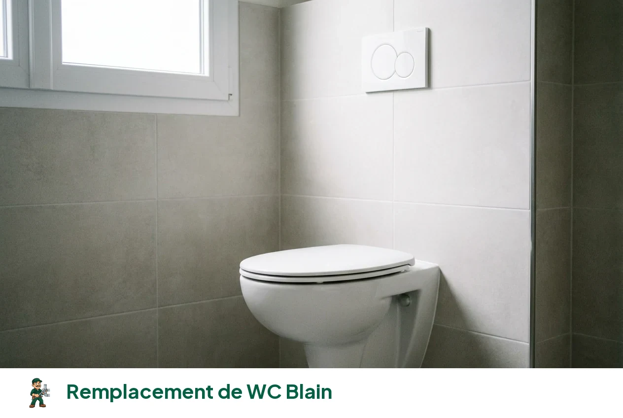 Remplacement de WC à Blain