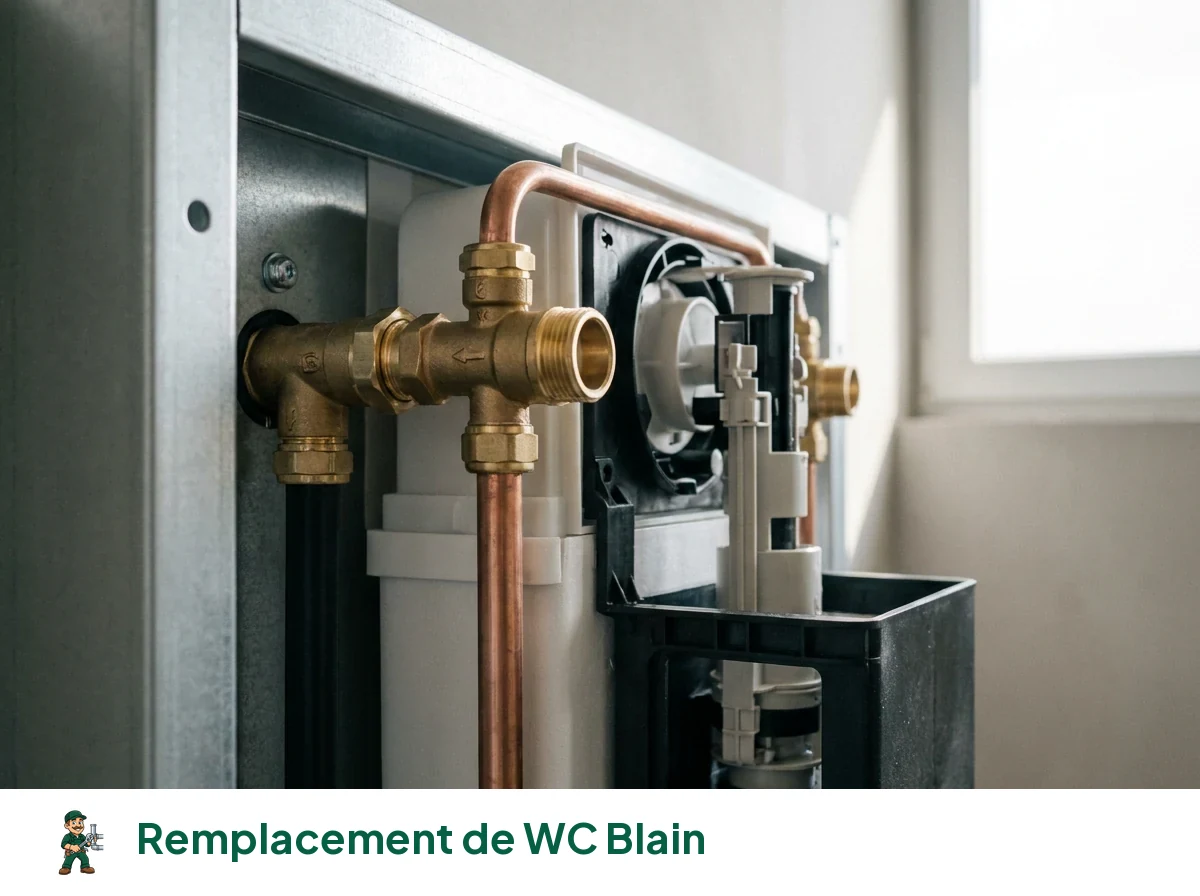 Remplacement de WC à Blain