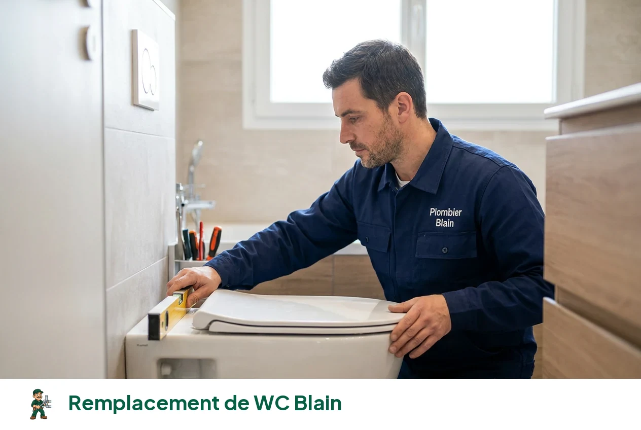 Remplacement de WC à Blain